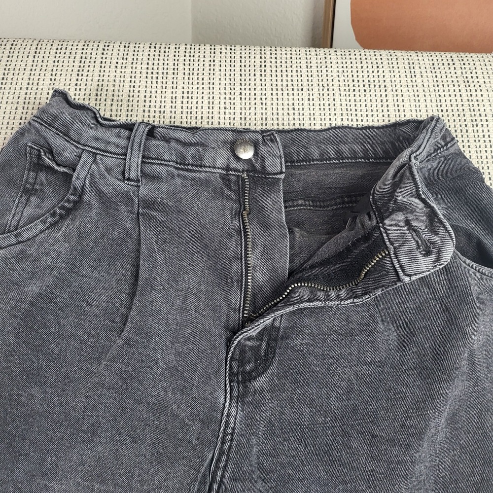 Vibe & Rant Jeans Womens 7 W28 Black Tapered High Rise Denim Pants Casual Style